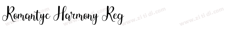 Romantyc Harmony Reg字体转换